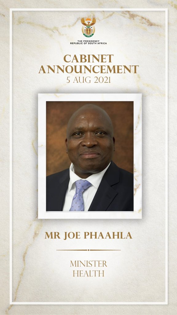 The South African Medical Association (SAMA), has commended the appointment of new Health Minister, Dr Joe Phaahla and Deputy Minister Sibongiseni Dhlomo, following President Cyril Ramaphosa’s Cabinet reshuffle on Thursday evening.