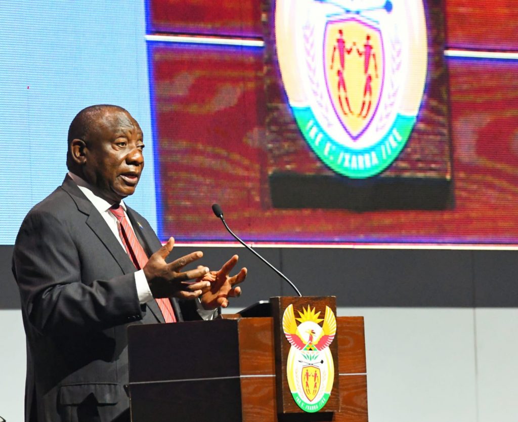 President @Cyril Ramaphosa delivers the keynote address at the 2nd Sustainable Infrastructure Development Symposium of South Africa, held under the theme “Quality infrastructure for Development, Recovery and Inclusive Growth”. #SIDSSA2021